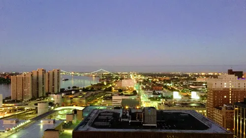 City skyline.